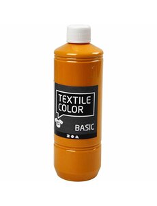 Creativ Company Textielkleur, mosterd, 500 ml/ 1 fles