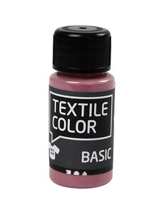 Creativ Company Textielkleur, donkerroze, 50 ml/ 1 fles