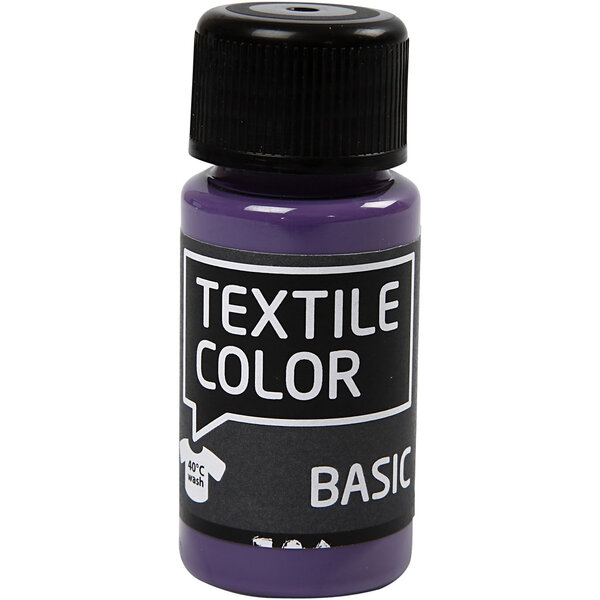 Creativ Company Textielkleur, lavendel, 50 ml/ 1 fles