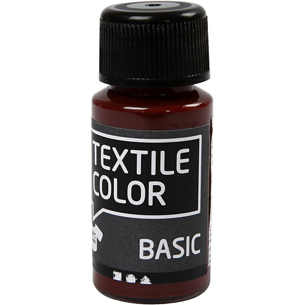 Creativ Company Textielkleur, bruin, 50 ml/ 1 fles