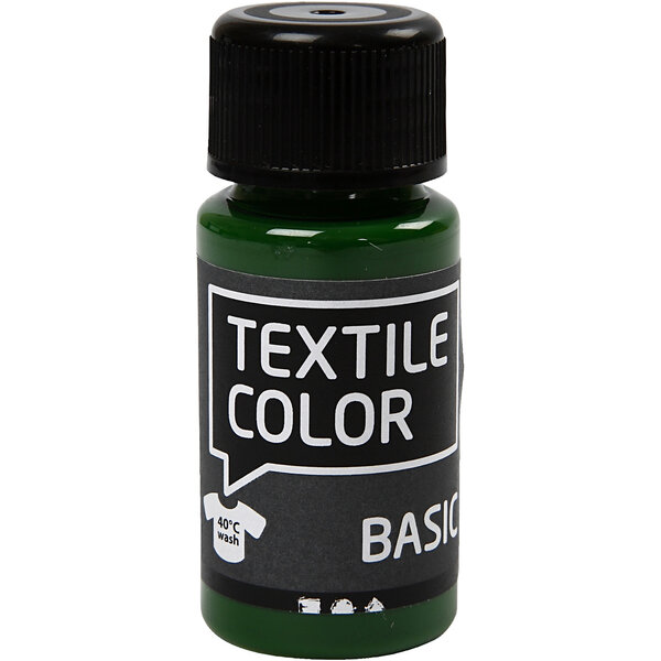 Creativ Company Textielkleur, olijfgroen, 50 ml/ 1 fles