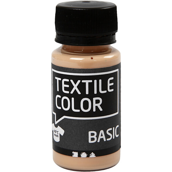 Creativ Company Textielkleur, licht beige, 50 ml/ 1 fles