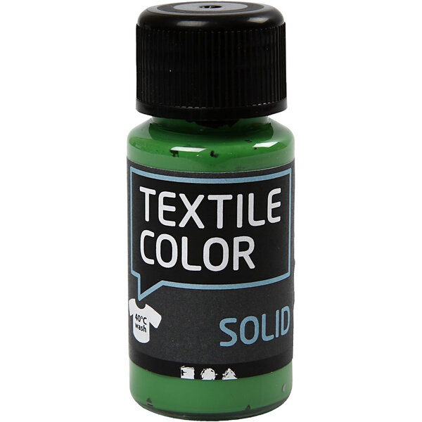 Creativ Company Textielkleur, dekkend, brilliant groen, 50 ml/ 1 fles