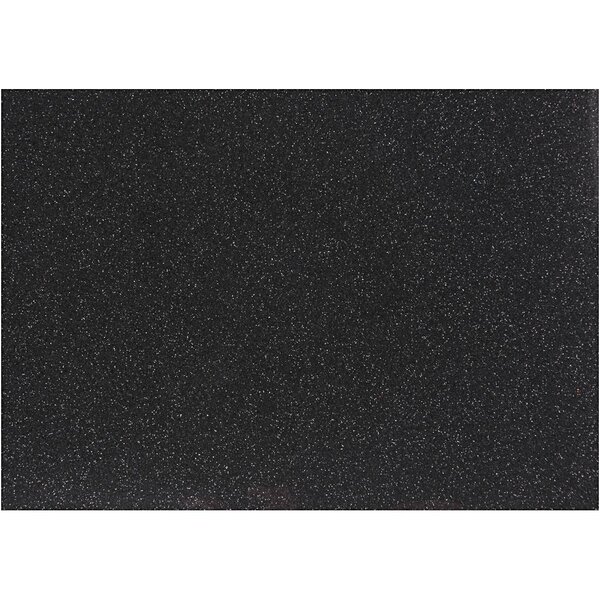 Creativ Company Opstrijkfolie, A5, vel 148x210 mm, glitter, zwart, 1 vel