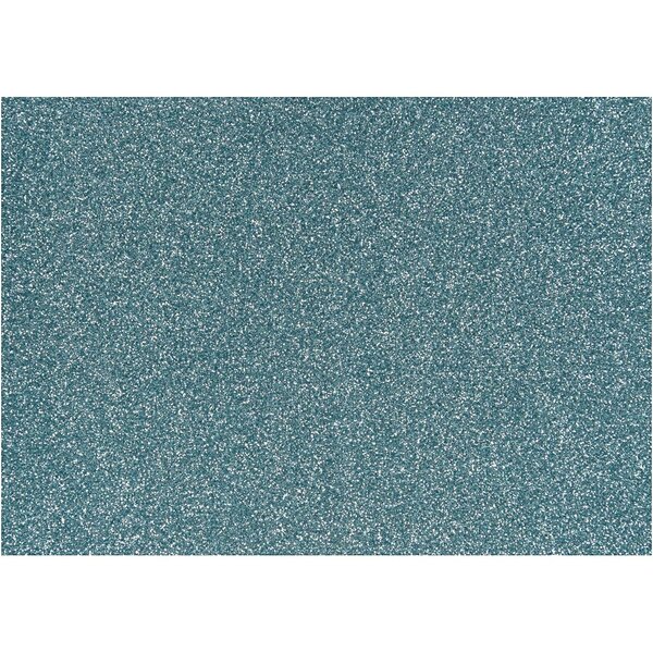 Creativ Company Opstrijkfolie, A5, vel 148x210 mm, glitter, lichtblauw, 1 vel