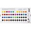 Creativ Company Art Aquarelverf, ½-pan, afm 10x15x20 mm, standaardkleuren, 48 kleur/ 1 doos