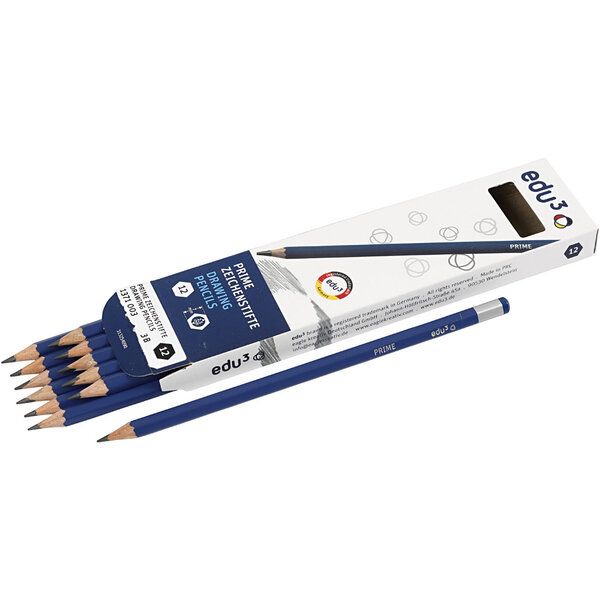 EDU3 Edu Tekenpotlood, 3B, 12 stuk/ 1 doos