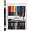 Creativ Company Aquarelmarker, lijndikte 2+4-8 mm, standaardkleuren, 12 stuk/ 1 doos