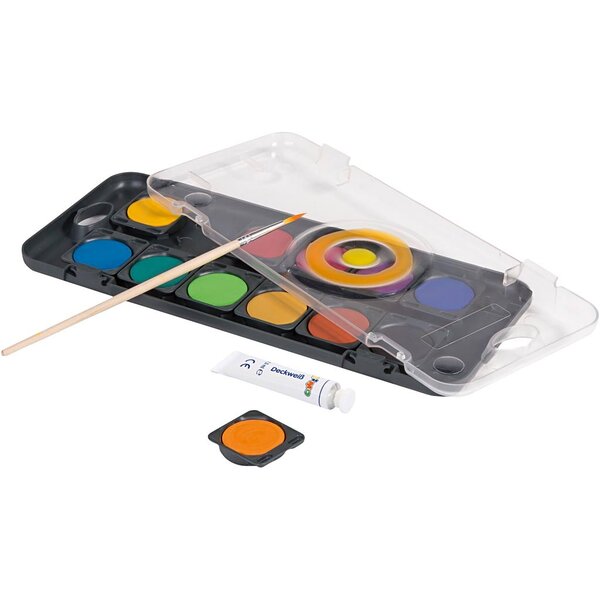 PRIMO PRIMO Waterverf, d 30 mm, diverse kleuren, 12 stuk/ 1 doos