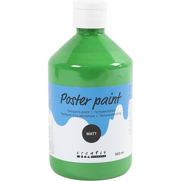 Creativ Company Tempera Verf Mat, groen, 500 ml/ 1 fles
