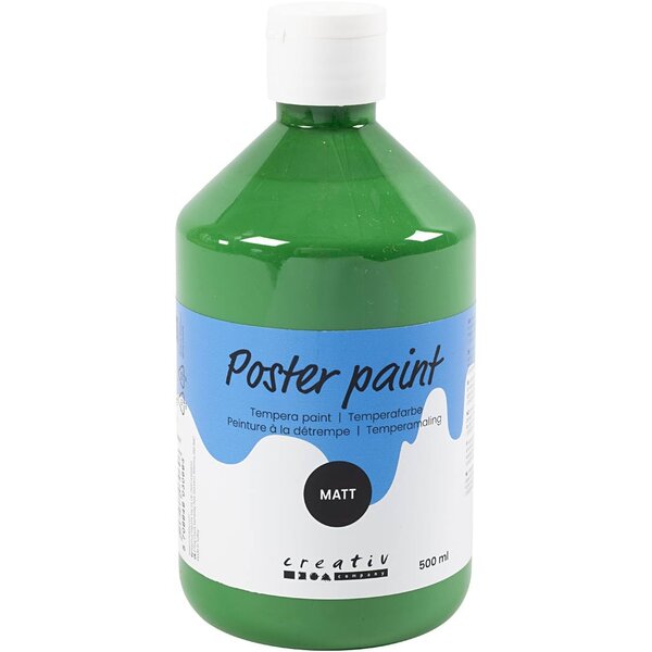 Creativ Company Tempera Verf Mat, donkergroen, 500 ml/ 1 fles
