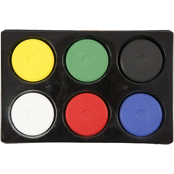Colortime Waterverf, H: 19 mm, d 57 mm, primair kleuren, 1 doos