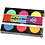 Colortime Waterverf, H: 16 mm, d 44 mm, neon kleuren, 1 doos