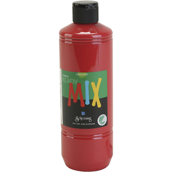 Schjerning Greenspot Plakaatverf, matt, rood, 500 ml/ 1 fles