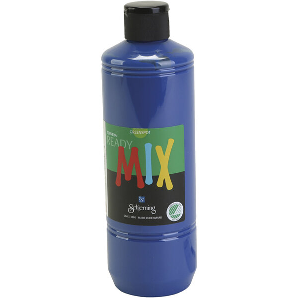 Schjerning Greenspot Plakaatverf, matt, donkerblauw, 500 ml/ 1 fles