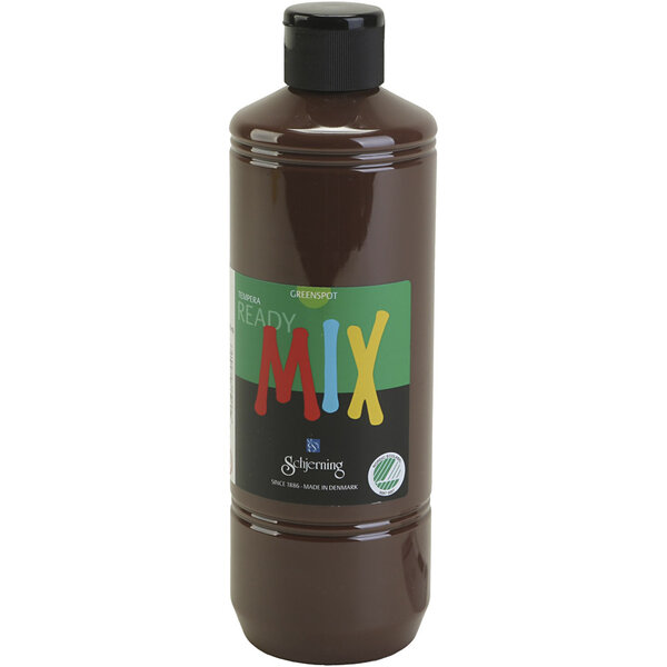 Schjerning Greenspot Plakaatverf, matt, bruin, 500 ml/ 1 fles