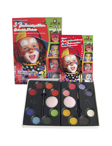 Eulenspiegel Schmink set met stap-voor-stap