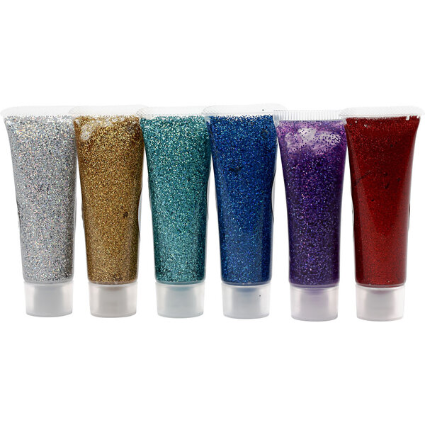 Eulenspiegel Glitter Gel, diverse kleuren, 6x18 ml/ 1 doos