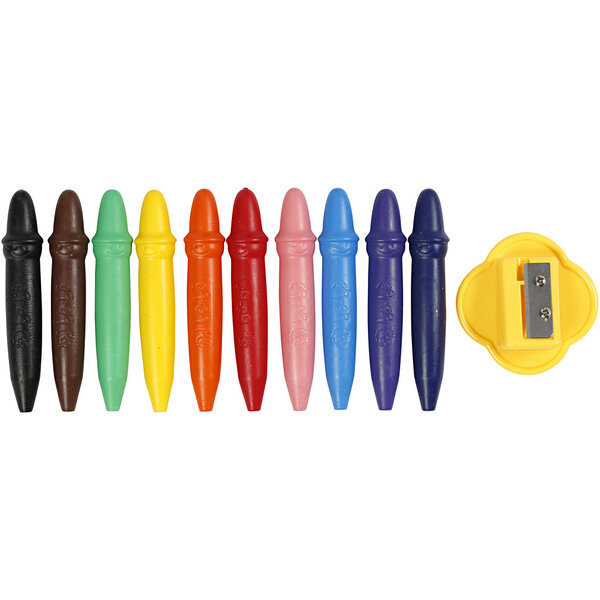 GIOTTO Waskrijt, L: 7 cm, d 11 mm, 10 stuk/ 1 doos
