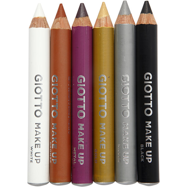 GIOTTO Schmink potloden, L: 9 cm, extra kleuren, 6 stuk/ 1 doos