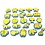Creativ Company Foam stempels, H: 6-8 cm, B: 6-8 cm, 24 stuk/ 1 doos