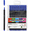 Colortime Colortime fineliners, lijndikte 0,6-0,7 mm, donkerblauw, 12 stuk/ 1 doos