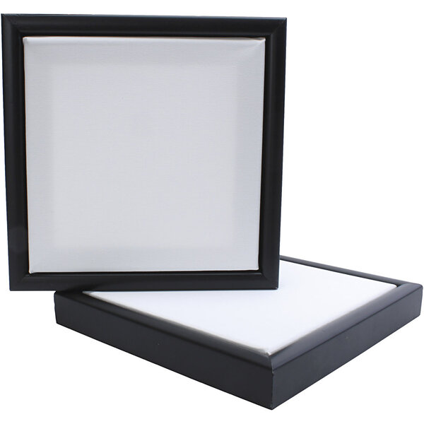 Creativ Company Canvas met lijst, afm 20x20 cm, 280 gr, 10 stuk/ 1 doos