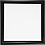 Creativ Company Canvas met lijst, afm 20x20 cm, 280 gr, zwart, wit, 1 stuk