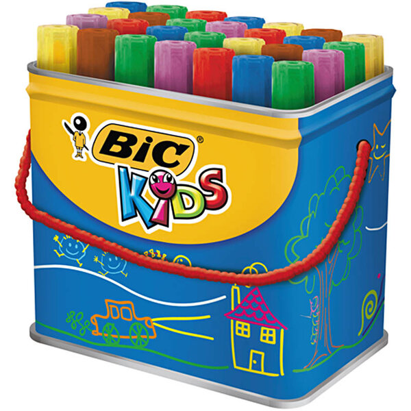 BIC BIC Decoralo Jumbo Markers, lijndikte 4 mm, diverse kleuren, 30 stuk/ 1 Doosje