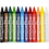 Colortime Colortime Kleurkrijt, L: 10 cm, dikte 11 mm, diverse kleuren, 12 stuk/ 1 doos