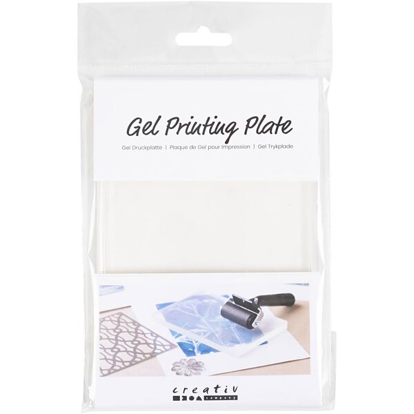 Creativ Company Geldrukplaat, afm 12,7x17,8x1 cm, mat transparant, 1 stuk