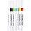 Creativ Company Creatieve Multi Stift, lijndikte 4 mm, diverse kleuren, 6 stuk/ 1 doos