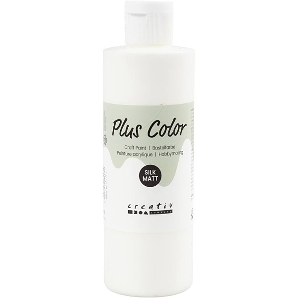 Plus Color Plus Color Acrylverf, off-white, 250 ml/ 1 fles