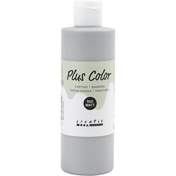 Plus Color Plus Color Acrylverf, rain grey, 250 ml/ 1 fles