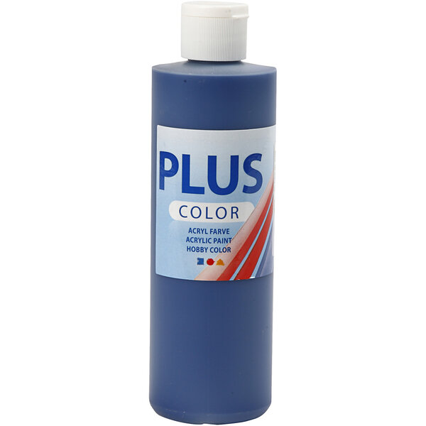 Plus Color Plus Color Acrylverf, marineblauw, 250 ml/ 1 fles