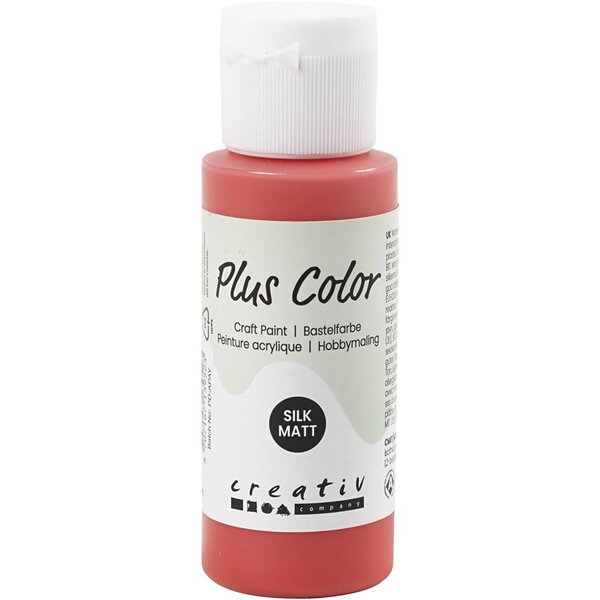 Plus Color Plus Color Acrylverf, crimson red, 60 ml/ 1 fles