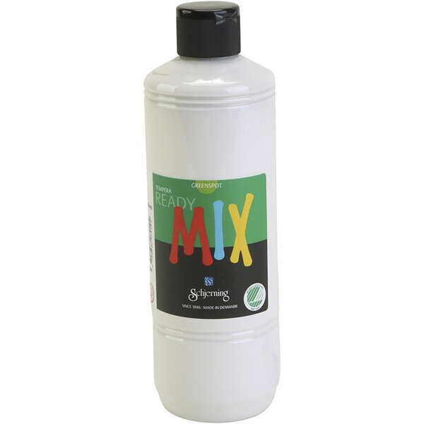 Schjerning Greenspot Plakaatverf, matt, wit, 500 ml/ 1 fles