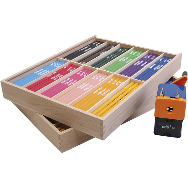 EDU3 Edu Jumbo Kleurpotlood, vulling 6,25 mm, diverse kleuren, 24x12 stuk/ 1 doos