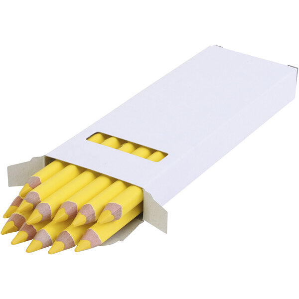 EDU3 Edu Jumbo Kleurpotlood, dikte 10 mm, vulling 6,25 mm, lichtgeel, 12 stuk/ 1 doos