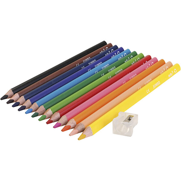 EDU3 dikte 10 mm, vulling 5 mm, diverse kleuren, 12 stuk/ 1 doos
