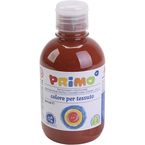 PRIMO Textielverf, bruin, 300 ml/ 1 fles