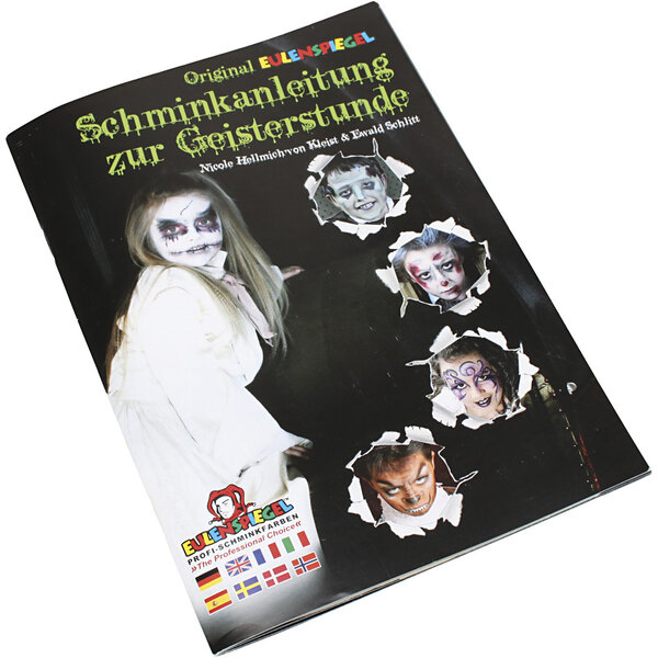 Eulenspiegel Eulenspiegel Schmink Booklet, 16 griezelige schmink-ontwerpen, 1 stuk