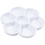 Creativ Company Palet in bloemvorm, d 17,5 cm, wit, 1 stuk