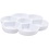 Creativ Company Palet in bloemvorm, d 17,5 cm, wit, 1 stuk