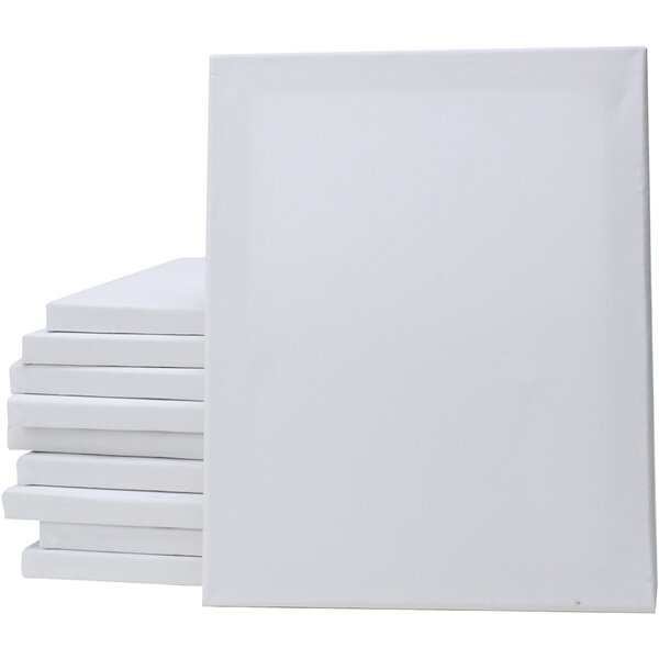 Creativ Company Gespannen canvas, D: 1,6 cm, afm 40x50 cm, 280 gr, wit, 20 stuk/ 1 doos