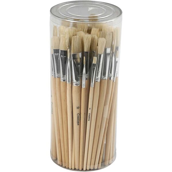 Creativ Company Nature Line kwasten, 80 stuk/ 1 doos