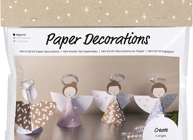DIY kits, papieren decoraties en papieren figuren