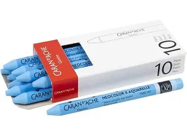 Aquarelpotloden en krijt