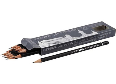 Potloden, houtskool en krijtpastels