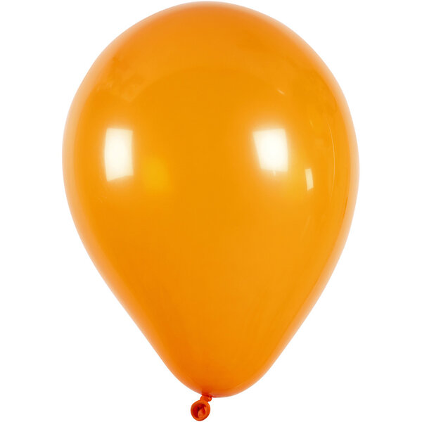 Creativ Company Ballonnen, rond, d 23 cm, oranje, 10 stuk/ 1 doos